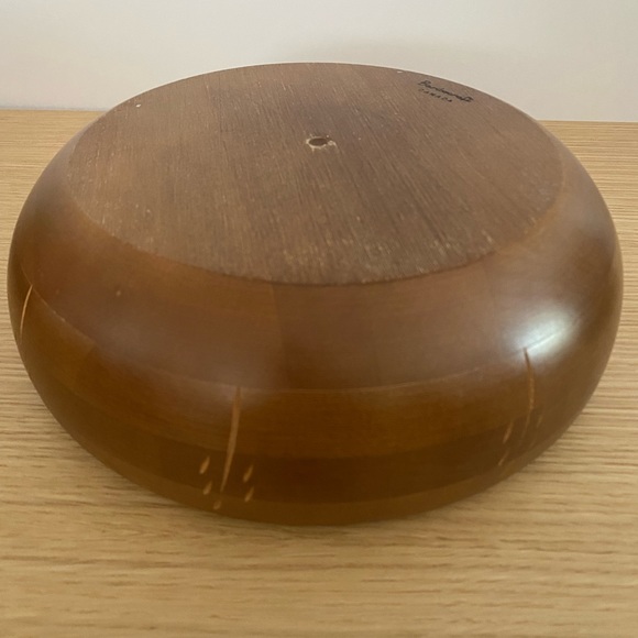 Vintage Baribocraft Canadian Maple Wood Salad Bowl with 5 Bowls - Picture 5 of 16
